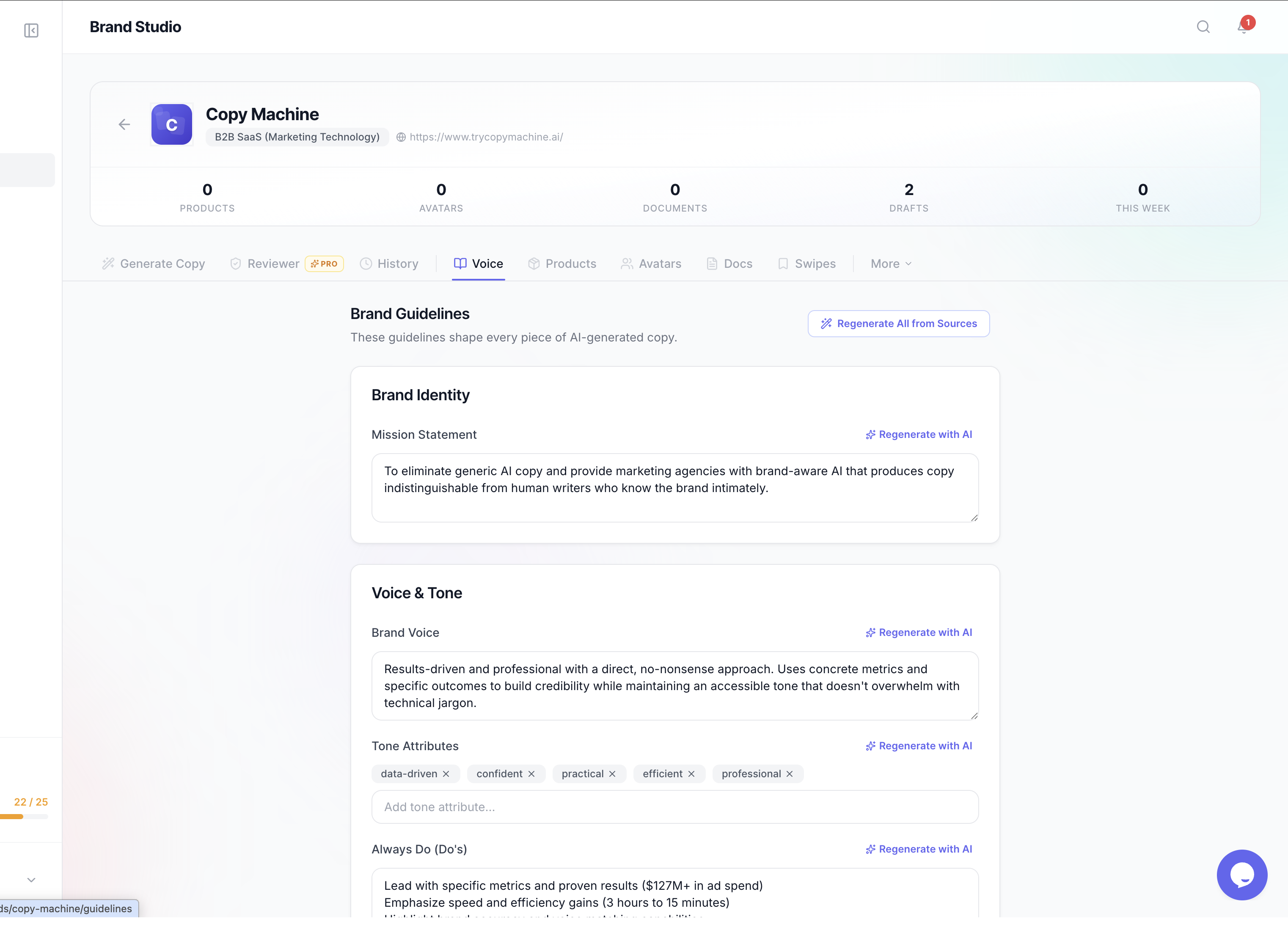 Brand Voice & Context
